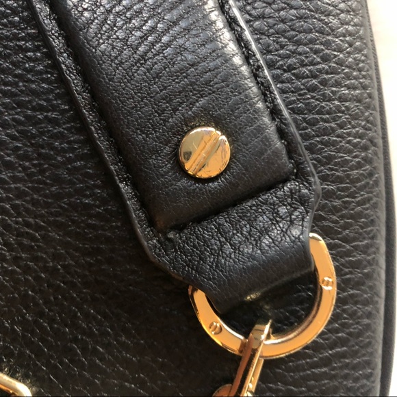 TORY BURCH Black Pebbled Leather Crossbody - Picture 6 of 8